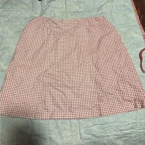 Handmade Pink Gingham Women's Skirt